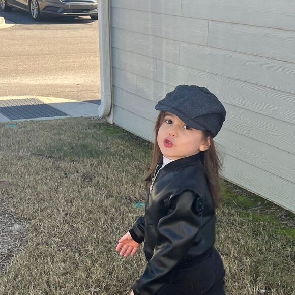 Classic Dark Grey Newsboy Cap Unisex - Picture 5 of 7